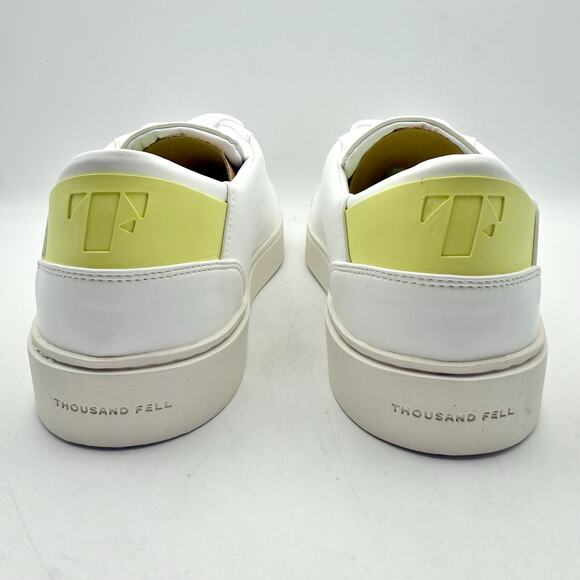 Thousand Fell Mens Lace Up Sneakers US 10 EU 43 White NIB - Picture 9 of 12